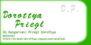 dorottya priegl business card